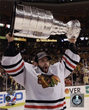 Corey Crawford with the Stanley Cup Game 6 of the 2013 Stanley Cup Finals