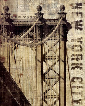 Vintage NY Manhattan Bridge