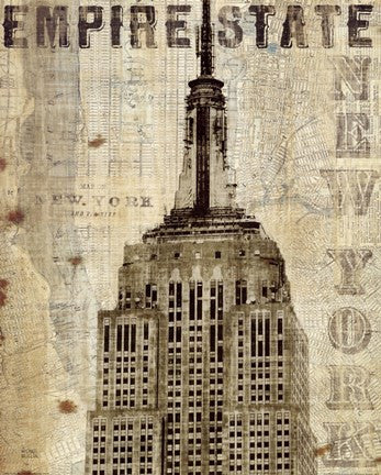 Vintage NY Empire State Building