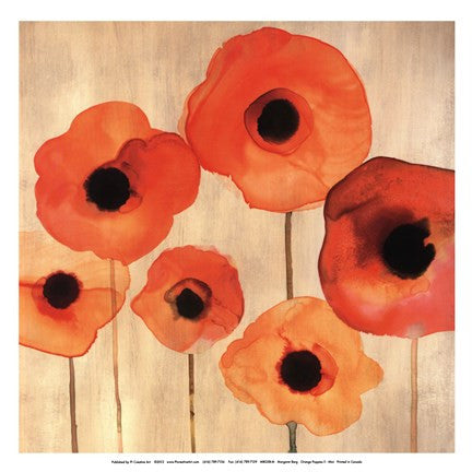 Orange Poppies II -Mini