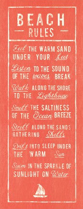 Beach Rules - Coral