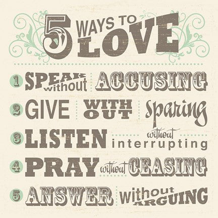 Five Ways to Love