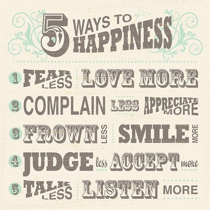 Five Ways to Happiness