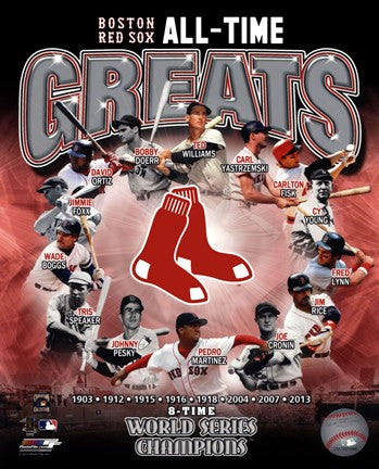 Boston Red Sox All Time Greats Composite