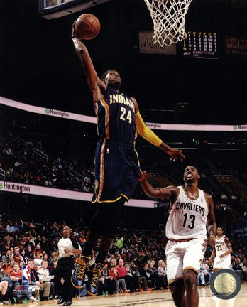 Paul George 2013-14 dunking the ball