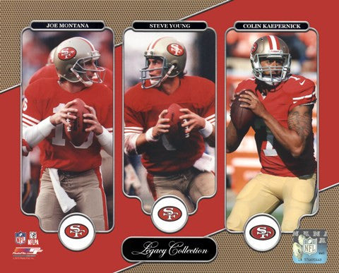 Joe Montana, Steve Young, & Colin Kaepernick Legacy Collection