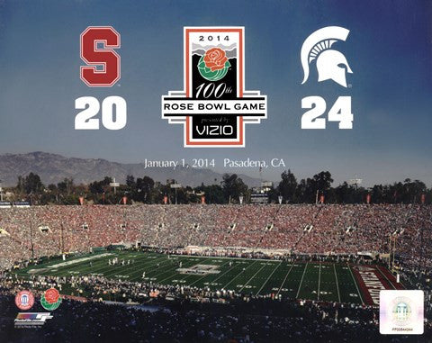 2014 Rose Bowl Champions Michigan Spartans Vs. Stanford Cardinals