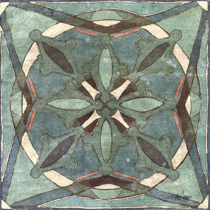 Tuscan Tile Blue Green II