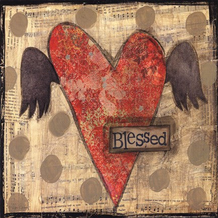 Blessed Heart with Wings