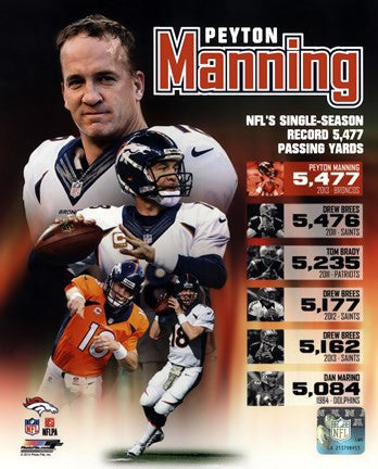 Peyton Manning Single Season Passing Yards Record