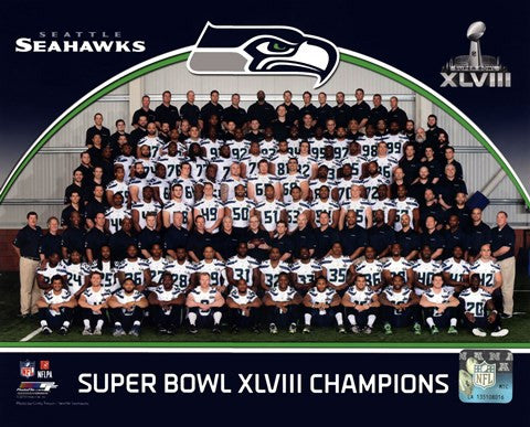 Seattle Seahawks Team Photo Super Bowl XLVIII Champions