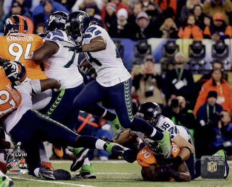 Marshawn Lynch Super Bowl XLVIII Action