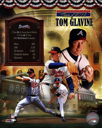 Tom Glavine MLB Hall of Fame Legends Composite