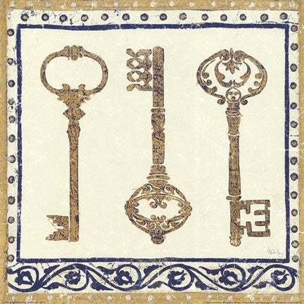 Regal Keys Indigo and Cream