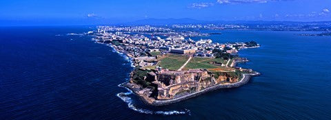 Aerial view of the Morro Castle, San Juan, Puerto Rico