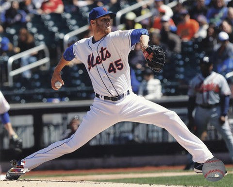 Zack Wheeler Pitching Baseball