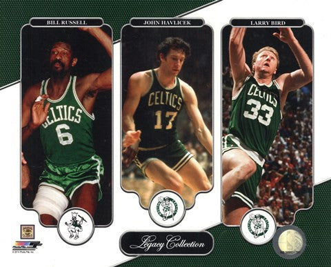 Bill Russell, John Havlicek, & Larry Bird Legacy Collection