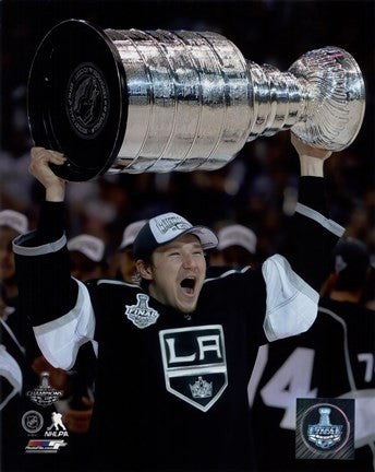 Tyler Toffoli with the Stanley Cup Game 5 of the 2014 Stanley Cup Finals