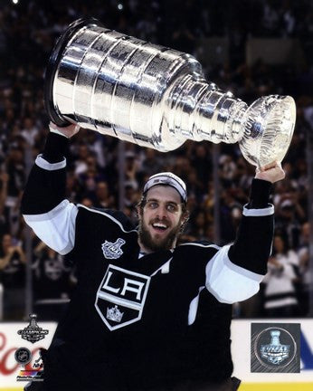 Anze Kopitar with the Stanley Cup Game 5 of the 2014 Stanley Cup Finals