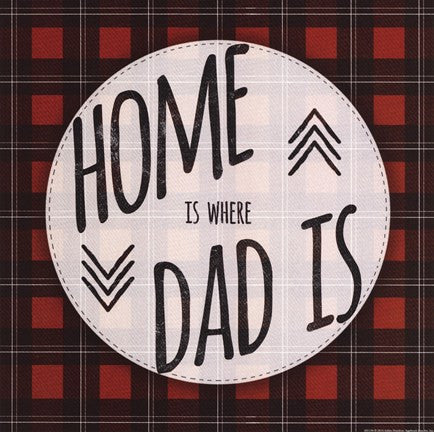 Home is Where Dad Is - red