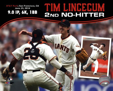 Tim Lincecum throws 2nd No-Hitter against the San Diego Padres on June 25, 2014