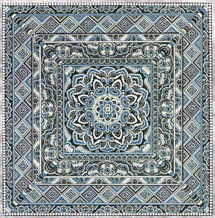 Blue Silver Tile IV