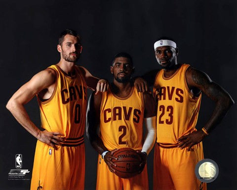 Kevin Love, Kyrie Irving, & LeBron James 2014