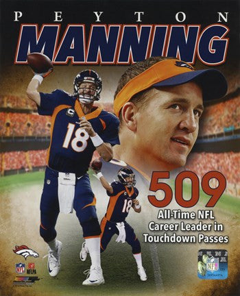 Peyton Manning NFL All-Time leader in career Touchdown Passes 509