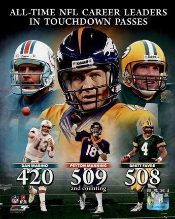 Peyton Manning NFL All-Time leader in career Touchdown Passes Composite