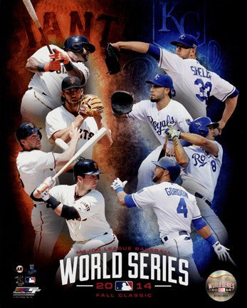 2014 MLB World Series Match Up Composite San Francisco Giants vs. Kansas City Royals