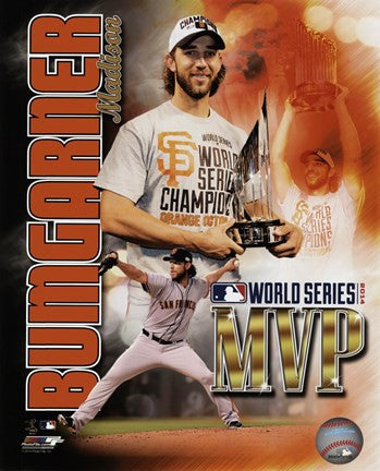 Madison Bumgarner 2014 World Series MVP Portrait Plus