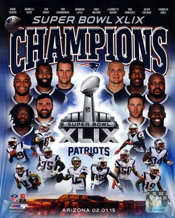 New England Patriots Super Bowl XLIX Champions Composite