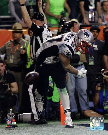 Rob Gronkowski Touchdown Celebration Super Bowl XLIX