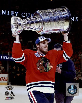 Andrew Shaw with the Stanley Cup Game 6 of the 2015 Stanley Cup Finals