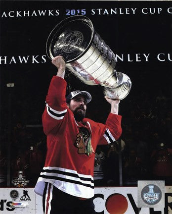 Patrick Sharp with the Stanley Cup Game 6 of the 2015 Stanley Cup Finals