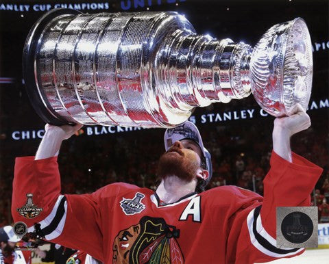 Duncan Keith with the Stanley Cup Game 6 of the 2015 Stanley Cup Finals