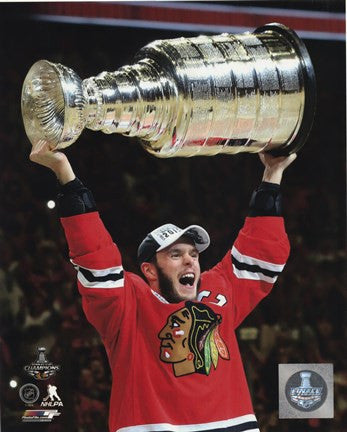 Jonathan Toews with the Stanley Cup Game 6 of the 2015 Stanley Cup Finals