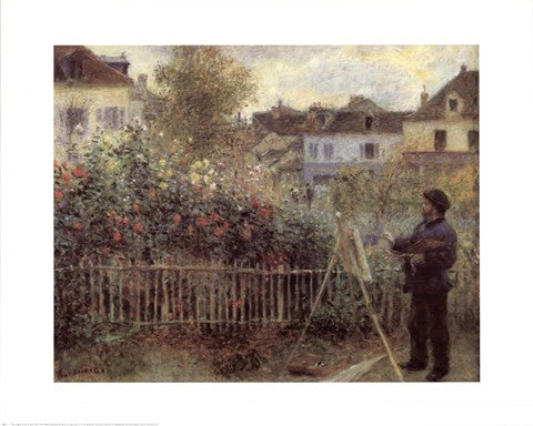 Monet Painting In His Gard