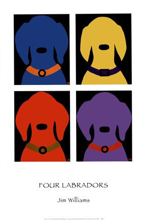 Four Labradors