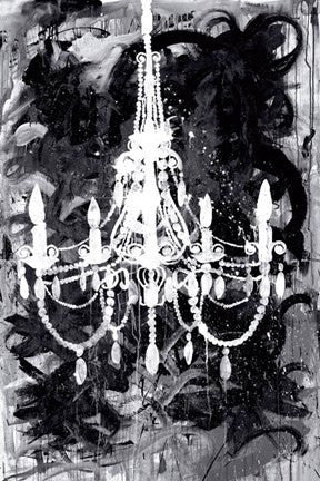 Chandelier Black and White