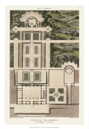 Plan De La Villa Barberini