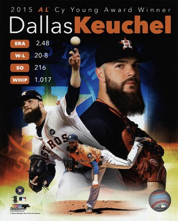 Dallas Keuchel 2015 American League Cy Young Winner Portrait Plus