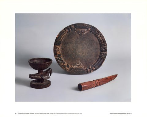 Ifa Divination Bowl, Tray & Tapper